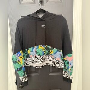 Adidas | Women’s Cropped Patterned Hoodie